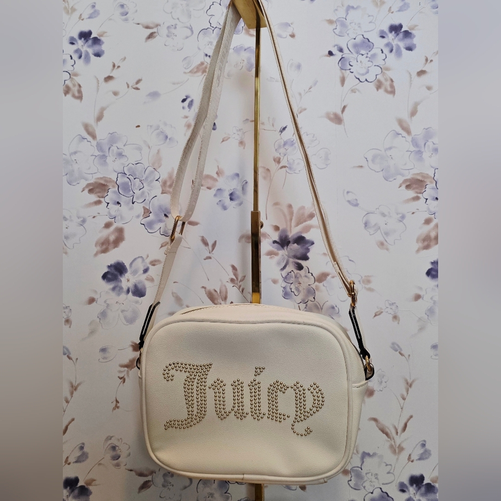 Ivory Studded 'Juicy' Crossbody Bag - Juicy Couture